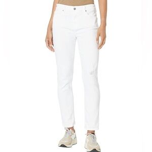 AG | Ex-Boyfriend Slouchy Slim in Classic White Destructed 29